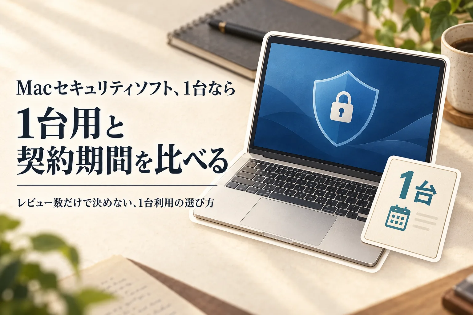 Mac対応セキュリティソフトをレビュー数順に比較｜1台利用でノートン360の対応OS・契約期間を見る